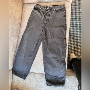 Madewell black balloon jeans